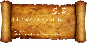 Sükösd Pompilla névjegykártya